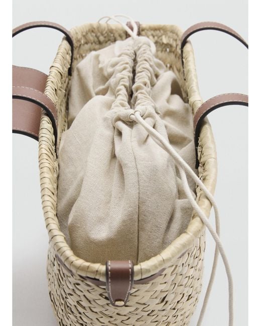 Mango Natural Fibre Shoulder Bag