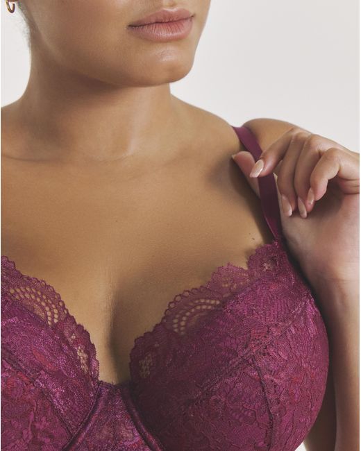Pretty Secrets Purple 2 Pack Ella Plunge Wired Bras