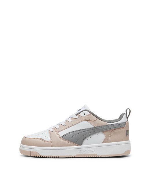 PUMA White Rebound V6 Low Trainers