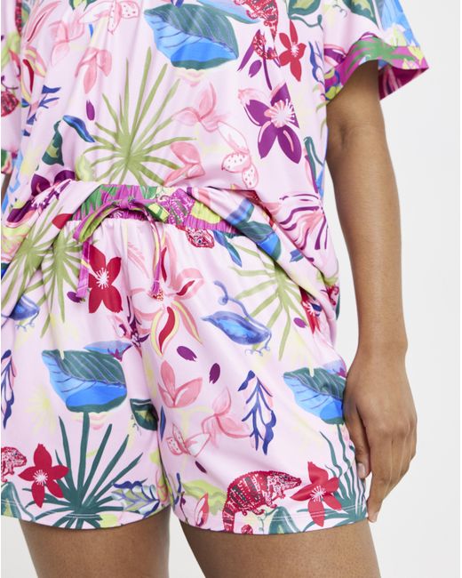 Figleaves White Chameleon Shortie Pyjama