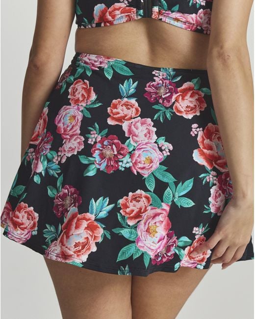 MAGISCULPT Multicolor Swim Skirt With Shorts