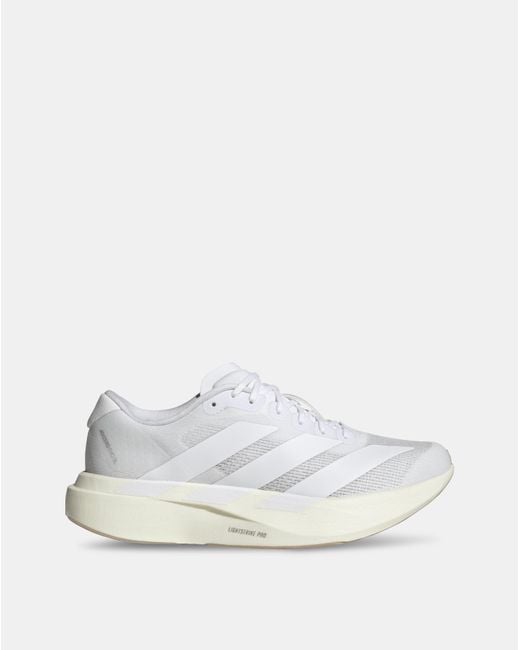Adidas White Adizero Evo Sl Trainers