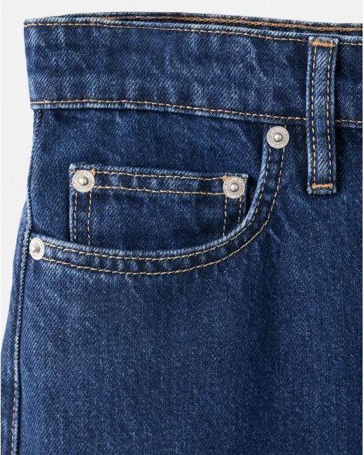 Mango Blue Wide Leg Jean