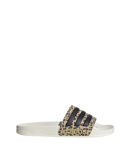 Adidas White Adilette Shower Slides