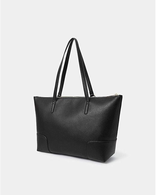 Accessorize Black Plain Tote Bag