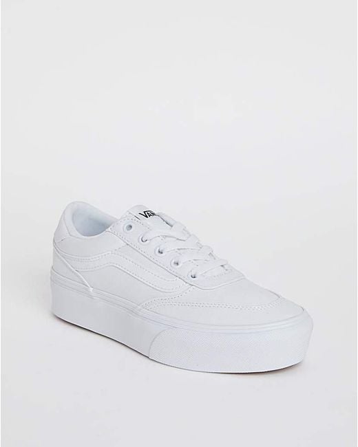 Vans White Brooklyn Platform Trainers