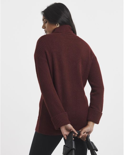 Simply Be Red Roll Neck Tunic