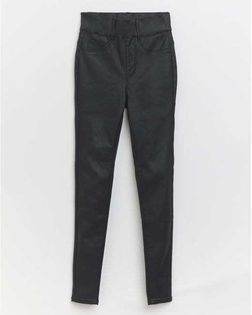 Simply Be Blue Coated Skinny Jeggings