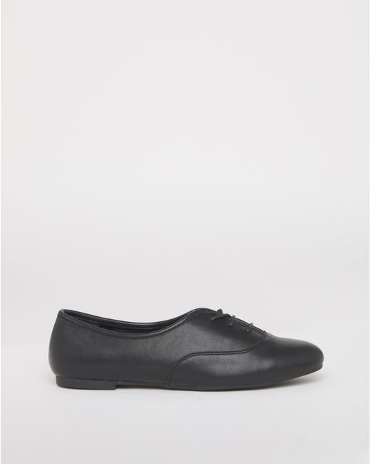 Simply Be Blue Lace Up Ballerina Shoe Extra Wide