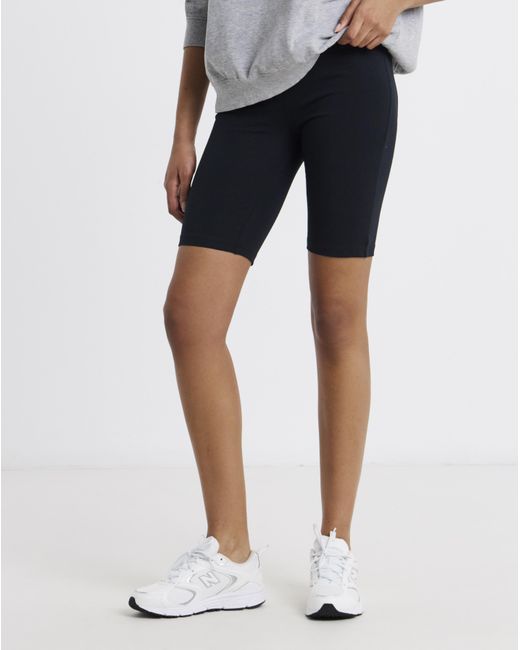 Simply Be Black Cotton Cycling Short