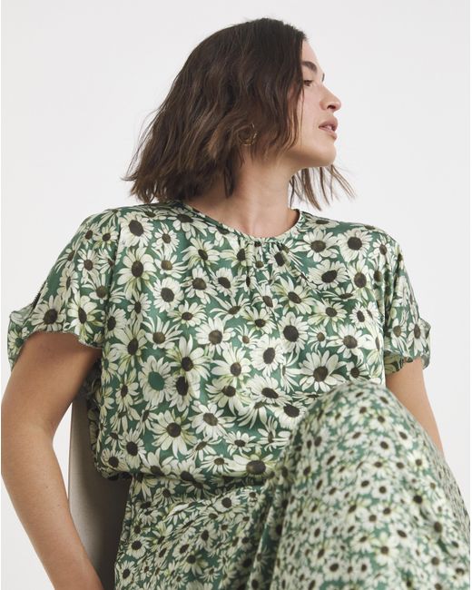 Joanna Hope Green Split Sleeve Maxi Dress