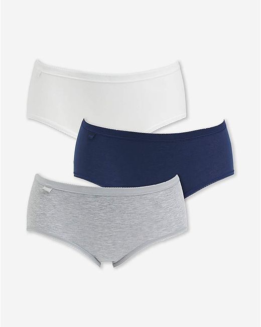 Sloggi Blue 3Pk Basic Midi Knicker
