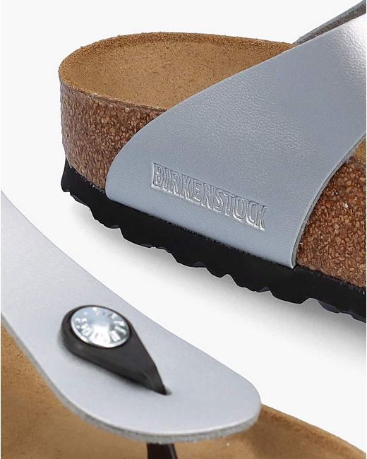 Birkenstock White Gizeh Toe Post Sandals