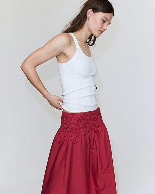 Mango Red Skirt Siros