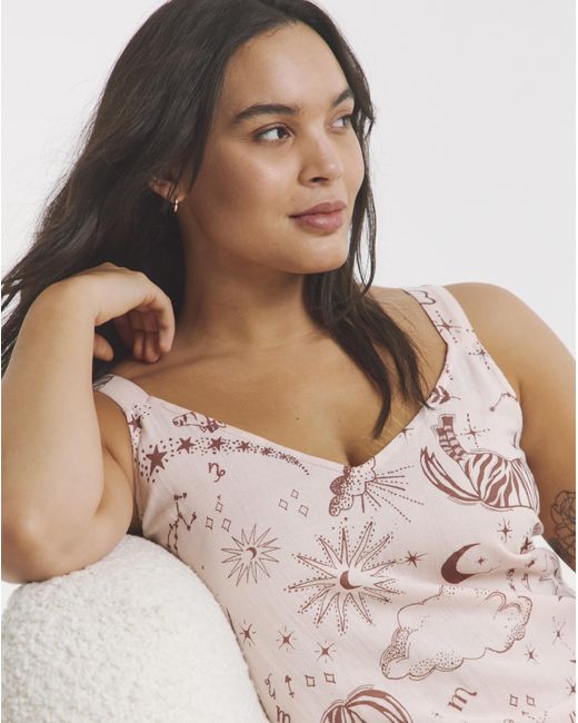Simply Be Pink Celestial Soft Cotton Slip Nightie