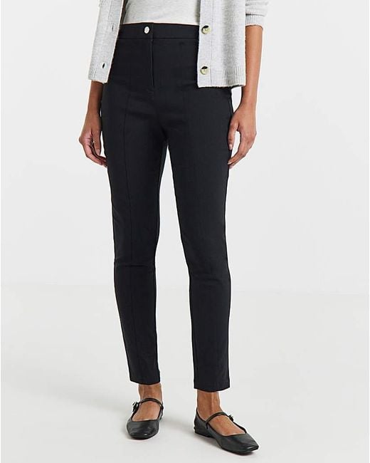 Simply Be Black Bengaline Pull On Trouser