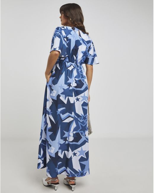 Twisted Wunder Blue Grace Star Mini Dress