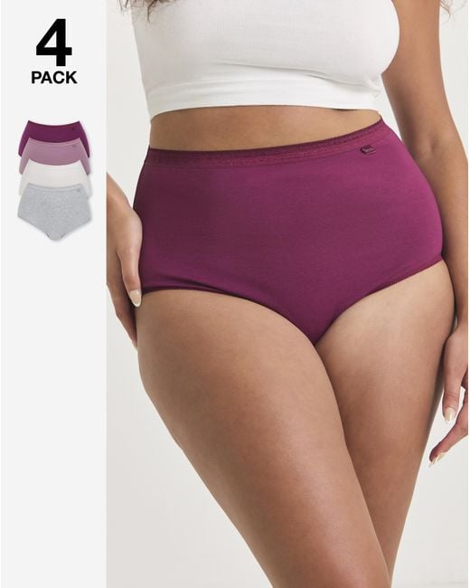 Slimma Pink 4 Pack Full Fit Knickers