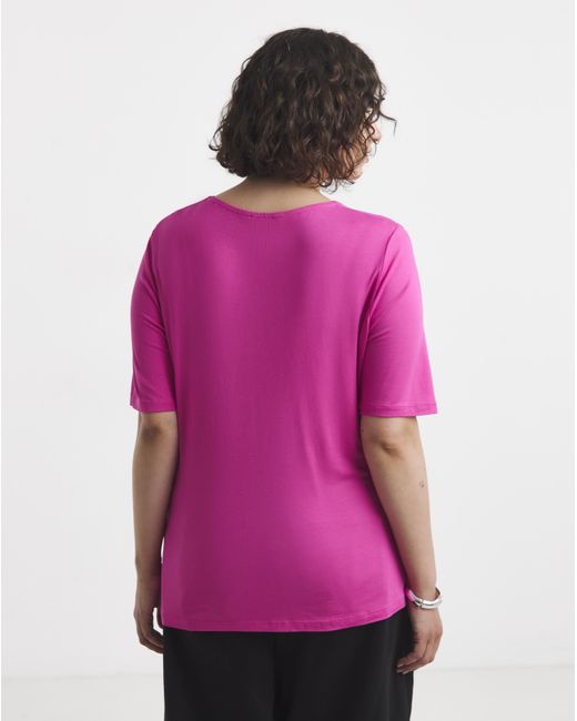 Simply Be Pink Seam Detail Top