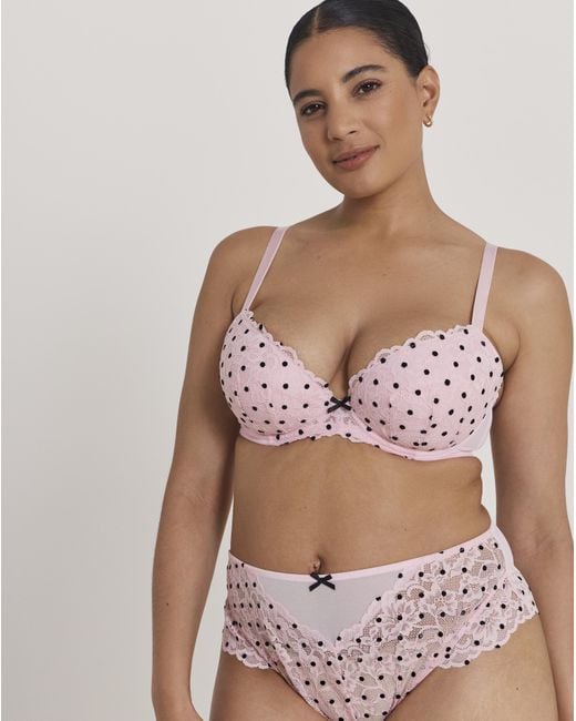 Ann Summers Brown Sexy Lace Plunge Bra