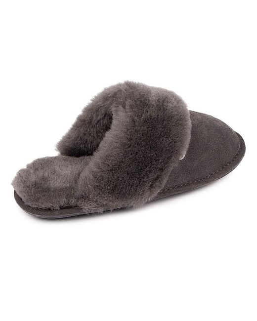 Just Sheepskin|Totes Brown Just Sheepskin Ladies Duchess Slippers