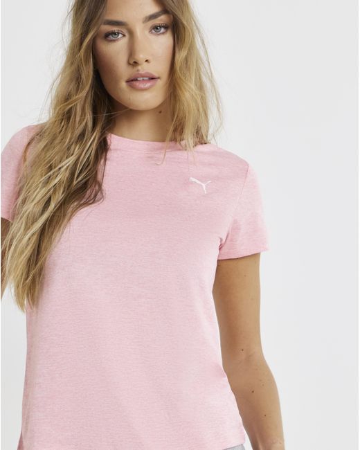 PUMA Pink Essential Heather T-Shirt