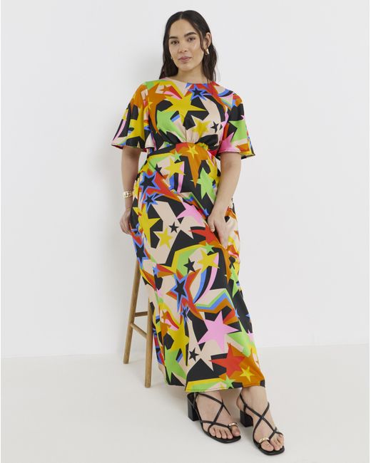 Twisted Wunder Multicolor Ziggy Star Maxi Dress