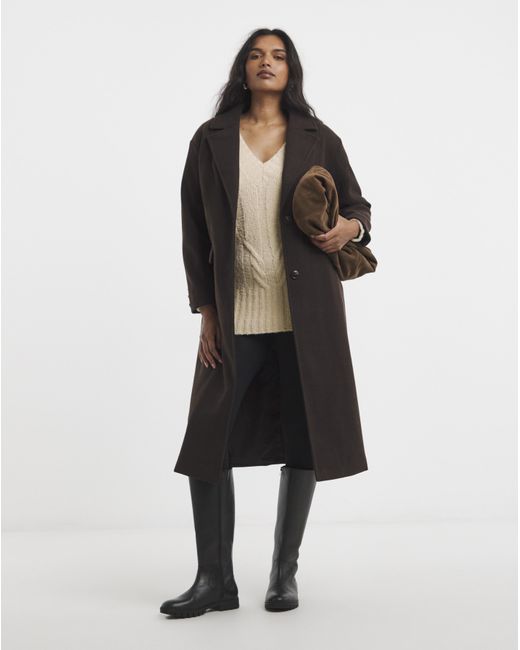Simply Be Natural V-Neck Cable Boucle Tunic