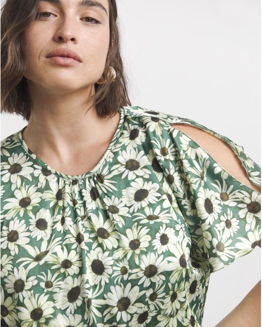 Joanna Hope Green Split Sleeve Maxi Dress