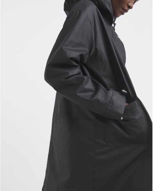 Simply Be Blue Check Lined Coated Coat
