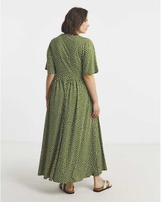 Simply Be Green Jersey Maxi Dress