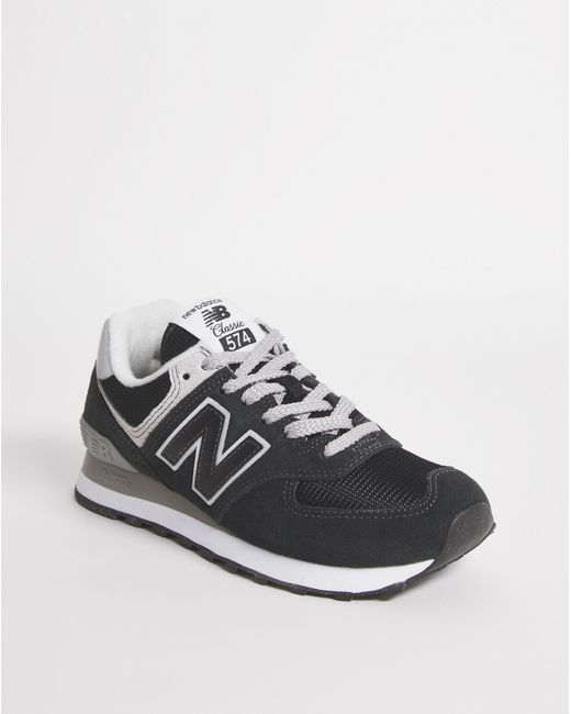 New Balance White 574 Trainers