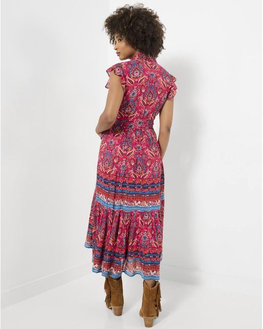 Joe Browns Red Jb California Sunsets Maxi Dress Petite