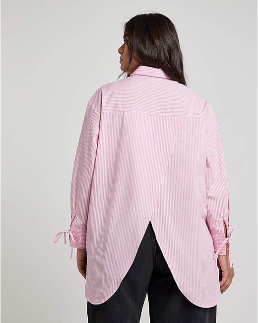 Simply Be Pink Open Back Shirt