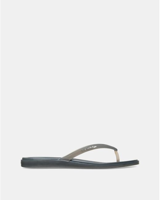 CROCSTM White Miami Jelly Round Toe Flip