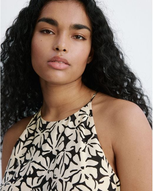 Mango Multicolor Floral Print Jumpsuit With Belt