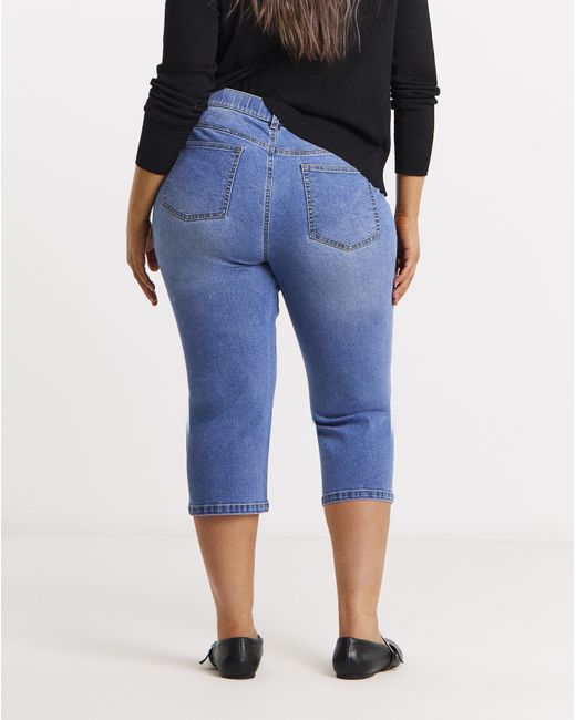 Simply Be Blue 24/7 Slim Crop Jeans