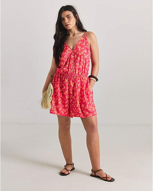 Simply Be Red Value 2 Pack Beach Playsuits