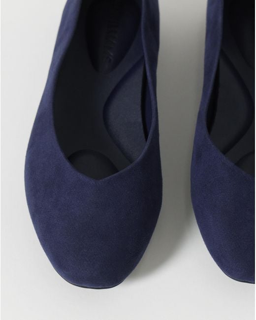 JD Williams Blue Classic Ballerina Shoes Wide