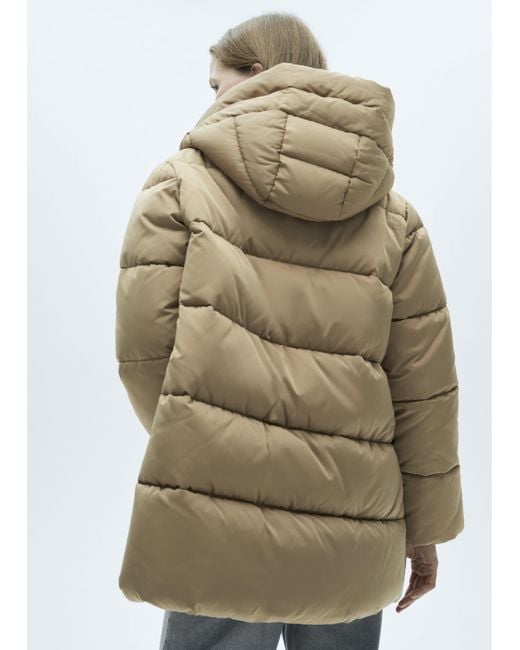 Mango Natural Puffer Coat Tokyo