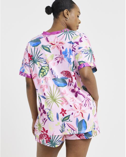 Figleaves White Chameleon Shortie Pyjama
