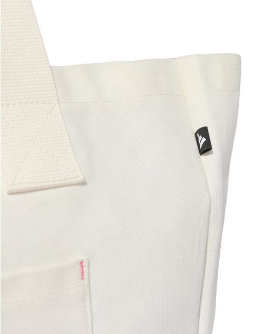 Adidas White 3 Stripe Studio Tote Bag
