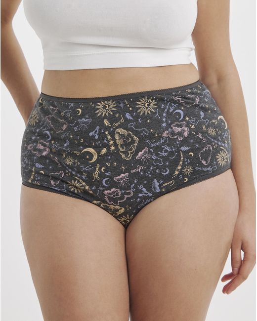 Pretty Secrets Gray 7 Pack Full Fit Brief
