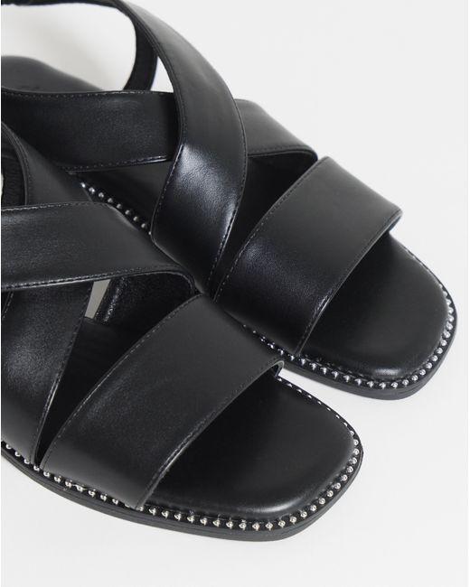 Simply Be Blue Elasticated Flat Sandals Extra Wide Fit