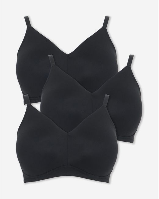 Pretty Secrets Black 3 Pack Claire Micro Nw Full Cup Bras