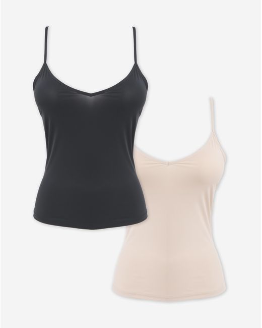 Pretty Secrets Black 2 Pack Vests