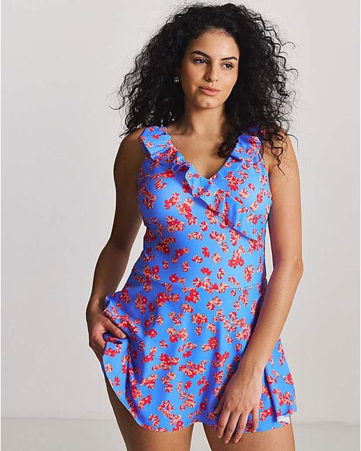 Simply Be Blue Value 2 Pack Swimdresses