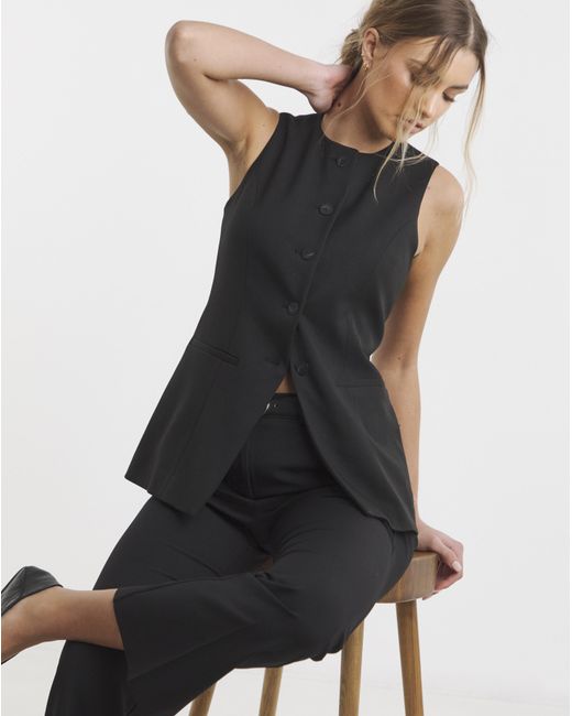 Simply Be Black Bootcut Workwear Trousers
