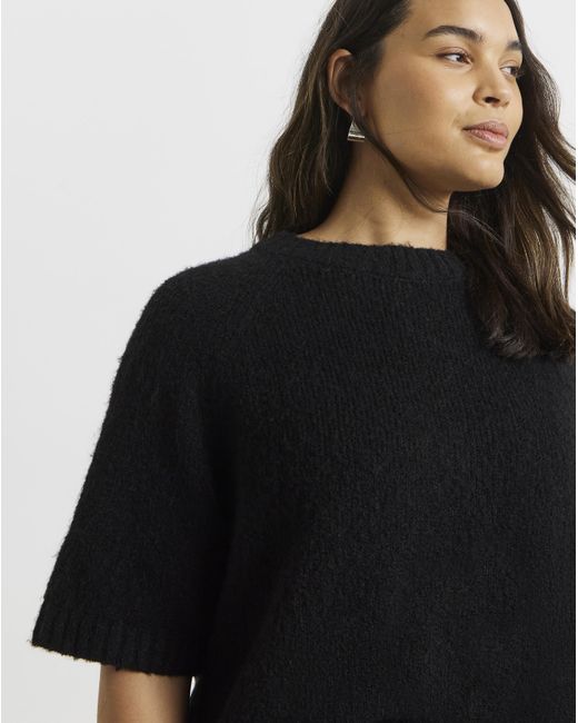 Simply Be Blue Boxy Knitted Top