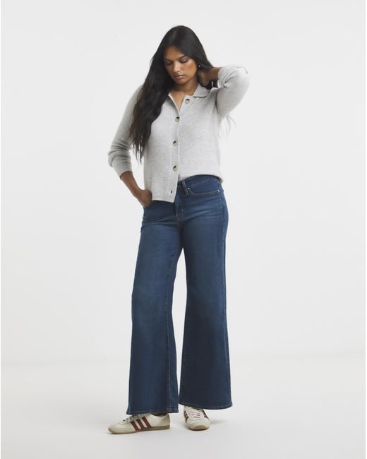 Levi's Blue 318 Shaping Wide Leg Jean